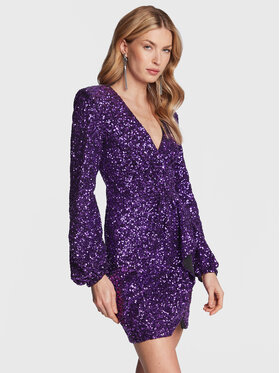 Pinko Pinko Koktejlové šaty Burano 100130 Y5LQ Fialová Regular Fit