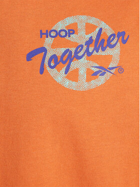 Reebok Majica Reebok Basketball All Are Welcome Here Hoop Together T-Shirt HN5800 Oranžna Relaxed Fit