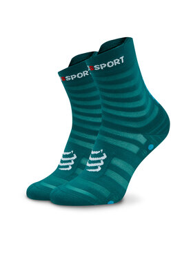 Compressport Compressport Augstas unisex zeķes Pro Racing Socks V4.0 Ultralight Run High XU00050B Zaļš