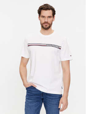 Tommy Hilfiger Tommy Hilfiger T-shirt Monotype MW0MW33688 Bijela Regular Fit