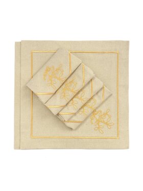 Roseberry Home Roseberry Home Serwetki Mistletoe Goldenline Złoty
