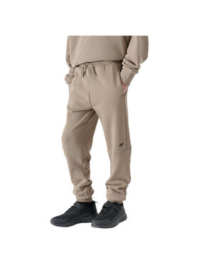 4F 4F Pantaloni da tuta 4FJWSS25TTROM1103-83S Marrone Regular Fit