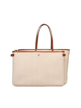 Tommy Hilfiger Tommy Hilfiger Handtasche Th Monoplay Tote Le AW0AW17416 Beige