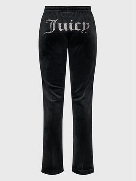 Juicy Couture Juicy Couture Teplákové nohavice Tina JCAPW045 Čierna Regular Fit