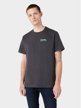 Wrangler Wrangler T-Shirt TEE GRAPHIC Czarny Regular Fit