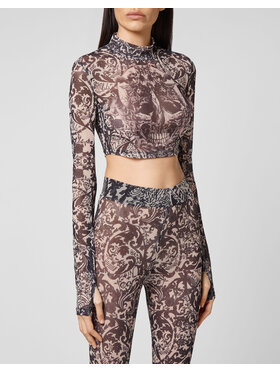 PHILIPP PLEIN PHILIPP PLEIN Top 11003 Krémová Cropped Fit
