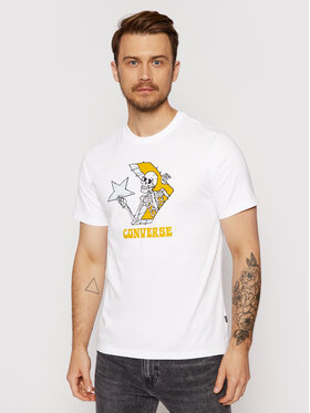 Converse Converse T-shirt Skull Graphic 10022195-A01 Bijela Standard Fit
