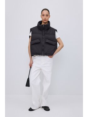 Estro Estro Γιλέκο ER00119639 Μαύρο Loose Fit
