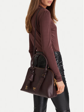 PINKO PINKO Borsetta Bowling Bag Medium AI 25-26 PLTT 105906 A0QO Bordeaux