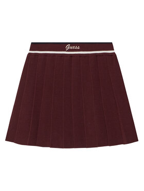 Guess Guess Plisovaná sukňa J5BD16 Z1152 Fialová Regular Fit