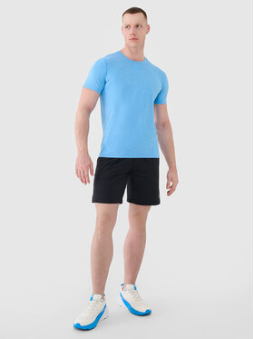 4F 4F Koszulka techniczna BASIC+ Niebieski Regular Fit