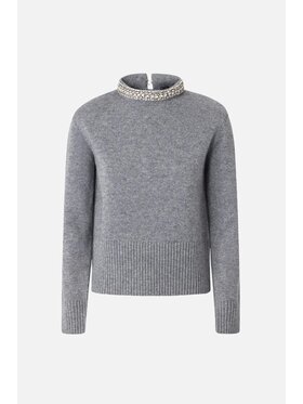 PINKO PINKO Sweter Berlino Pull Szary Regular Fit