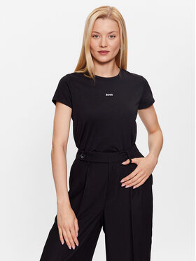 Boss Boss Tricou 50490018 Negru Slim Fit
