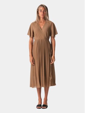 TeeShoppen TeeShoppen Sukienka codzienna 'Basic Collection' Beżowy Regular Fit