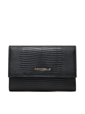 Coccinelle Coccinelle Portofel Mare de Damă TL4 Metallic Lizard E2 TL4 11 66 01 Negru