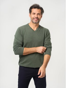Willsoor Willsoor Sweter 71406/2 Zielony Regular Fit