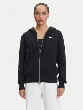 Nike Nike Majica dugih rukava Sportswear Phoenix Fleece HJ0995 Crna Regular Fit
