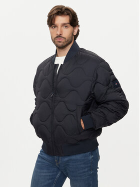 Tommy Hilfiger Tommy Hilfiger Geacă bomber MW0MW37341 Bleumarin Regular Fit