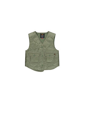 Alpha Industries Alpha Industries Kamizelka ALS Gilet Vest Women Zielony Regular Fit