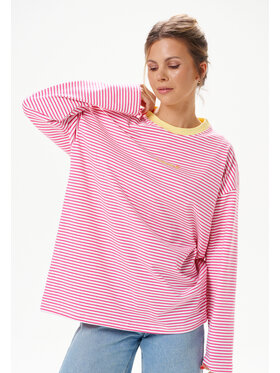 Mirons Mirons Longsleeve Print Różowy ciemny Regular Fit