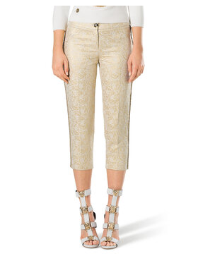 PHILIPP PLEIN PHILIPP PLEIN Bavlnené nohavice 30843 Zlatá Flare Fit