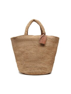 Manebi Manebi Geantă Natural Raffia Summer Bag V 2.2 AD Maro