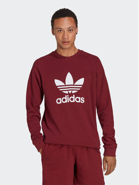 adidas adidas Bluza Adicolor Classics Trefoil Crewneck Sweatshirt IA4856 Czerwony Regular Fit