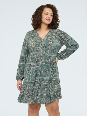 Fiorella Rubino Fiorella Rubino Vestito da giorno 7035L001209N0V5 Verde A-Line Fit