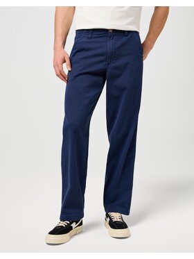 Wrangler Wrangler Spodnie materiałowe CHINO RELAXED Niebieski Regular Fit
