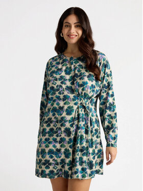 Fiorella Rubino Fiorella Rubino Sukienka codzienna 7487T001655N0S5 Zielony Regular Fit