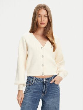 Guess Guess Kardigán W5YR07 Z2ZK2 Ekru Relaxed Fit