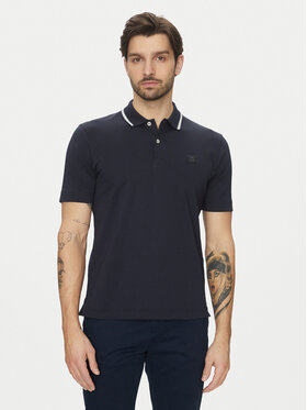 Marc O'Polo Marc O'Polo Тениска с яка и копчета 522 2034 53034 Тъмносин Regular Fit