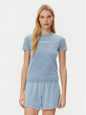 Guess Guess T-Shirt W5GI41 KCTL1 Modrá Regular Fit