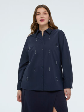 Fiorella Rubino Fiorella Rubino Camicia 5041T001444N034 Blu A-Line Fit