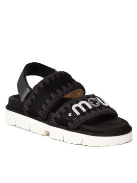 Mou Mou Сандали New Bio Sandal SW461001A Черен