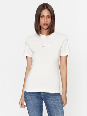 Calvin Klein Jeans Calvin Klein Jeans Majica J20J221426 Écru Regular Fit