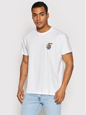 Kaotiko Kaotiko T-Shirt Daruma Tample AK016-01-G002 Weiß Regular Fit