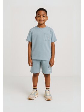 minoti minoti T-Shirt 17SET50B Niebieski Regular Fit