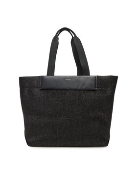 Calvin Klein Calvin Klein Torebka Ck Raffia Large Shopper K60K613025 Czarny