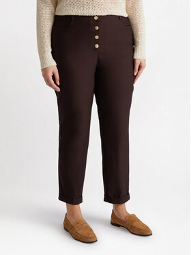 Fiorella Rubino Fiorella Rubino Pantaloni di tessuto P699L002144N022 Marrone Regular Fit
