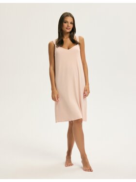Esotiq Esotiq Noční košile 44091 Béžová Regular Fit