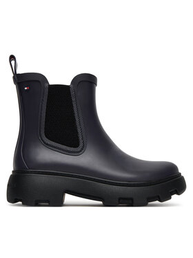 Tommy Hilfiger Tommy Hilfiger Gumene čizme Rubber Flag Cleated FW0FW08637 Tamnoplava