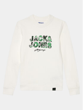 Jack&Jones Junior Jack&Jones Junior Bluza 12235517 Biały Standard Fit