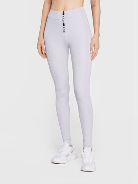 Guess Guess Legginsy V2YB07 MC04A Fioletowy Slim Fit