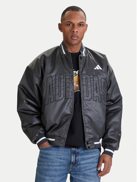 adidas adidas Geacă bomber Stadium JZ6913 Gri Loose Fit