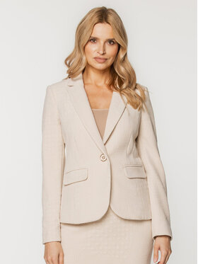 Willsoor Willsoor Marynarka 67926 Beżowy Slim Fit