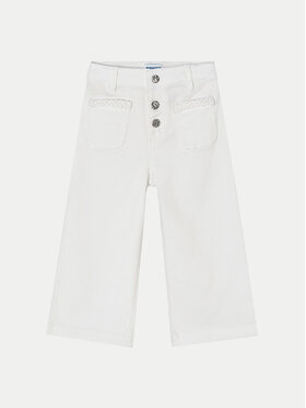 Mayoral Mayoral Jeans hlače 3528 Écru Wide Fit