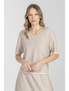 Deni Cler Milano Deni Cler Milano Sweter T-DC-S205-F2-20-12-1 Beżowy Regular Fit