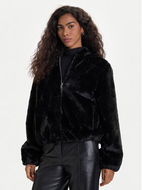 Vero Moda Vero Moda Кожено палто Sonjaliga 10331291 Черен Regular Fit