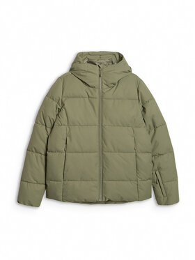 4F 4F Kurtka narciarska APRES SKI Khaki Regular Fit